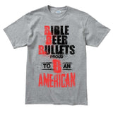 Men's Bible, Beer & Bullets T-shirt Style001