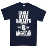 Men's Bible, Beer & Bullets T-shirt Style001