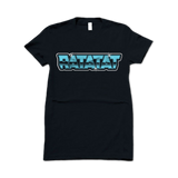 RATATAT Girl's Chrome Logo on Black T-Shirt