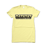 RATATAT Girl's Chrome Logo on Yellow T-Shirt
