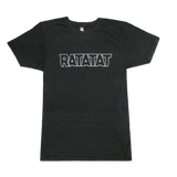 RATATAT White Outline Logo on Black T-shirt