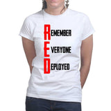 RED Remember Everyone Deployed Ladies T-shirt