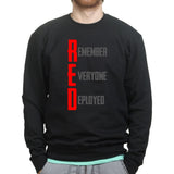 RED Remember Everyone Deployed Sweatshirt Style001