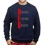 RED Remember Everyone Deployed Sweatshirt Style001