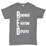 RED Remember Everyone Deployed Men's T-shirt
