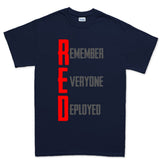 RED Remember Everyone Deployed Men's T-shirt
