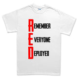 RED Remember Everyone Deployed Men's T-shirt