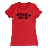 Anti-Social Butterfly Funny Women's T-Shirt