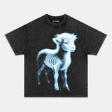 RETRO STREET STYLE & LITTLE SHEEP TEE Style001
