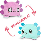 TeeTurtle Reversible Axolotl Plushie (Purple + Light Blue)