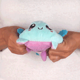 TeeTurtle Reversible Axolotl Plushie (Purple + Light Blue)