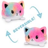 TeeTurtle Reversible Fox Plushie (Fuzzy Tie-Dye)
