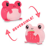TeeTurtle Reversible Frog Plushie (Strawberry)
