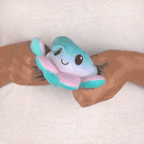TeeTurtle Reversible Octopus Plushie (Aqua + Green & Purple Gradient)