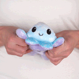 TeeTurtle Reversible Octopus Plushie (Snowflakes)