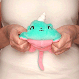 TeeTurtle Reversible Kittencorn & Puppicorn Plushie (Pink + Aqua)