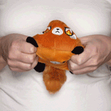 TeeTurtle Reversible Red Panda Plushie (Orange)
