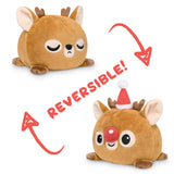 TeeTurtle Reversible Reindeer Plushie (Santa Hat)