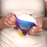 TeeTurtle Reversible Dragon & Unicorn Plushie (Galaxy + White Sparkle)