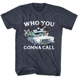 The Real Ghostbusters - Who You Gonna Call - Short Sleeve - Heather - Adult - T-Shirt