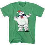 The Real Ghostbusters - Merry Mr. Stay Puft - Short Sleeve - Heather - Adult - T-Shirt