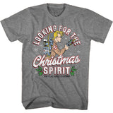 The Real Ghostbusters - Christmas Spirit - Short Sleeve - Heather  - Adult - T-Shirt