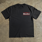 'RIZZLER' SIZZLER STEAK HOUSE HEAVYWEIGHT BLACK T-SHIRT