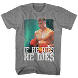 Rocky - Dies Distressed - Short Sleeve - Heather - Adult - T-Shirt