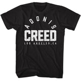 Rocky - Arched Adonis Logo - American Classics - Solid Black Adult Short Sleeve T-Shirt