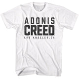 Rocky - Adonis Creed Logo - American Classics - Solid White Adult Short Sleeve T-Shirt
