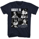 Rocky - IV Photos - American Classics - Solid Blue Adult Short Sleeve T-Shirt