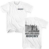 Rocky - Logo - American Classics - Solid White Adult Short Sleeve T-Shirt