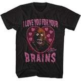 Return Of The Living Dead - Love You For - American Classics - Solid Black Adult Short Sleeve T-Shirt
