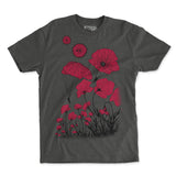 Paratrooper Poppy Field Memorial T-Shirt Style001