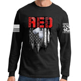R.E.D Flag & Dog-tags Long Sleeve T-shirt Style001