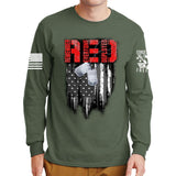 R.E.D Flag & Dog-tags Long Sleeve T-shirt