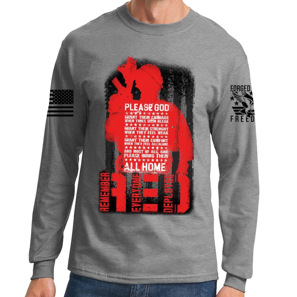 R.E.D. Prayer Long Sleeve T-shirt Style001