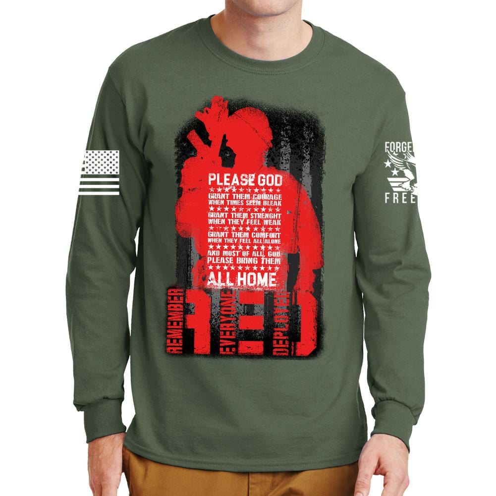 R.E.D. Prayer Long Sleeve T-shirt Style001