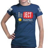 YouTube Reject Ladies T-shirt