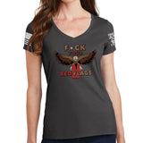 Ladies Fuck Your Red Flag Laws V-Neck T-shirt