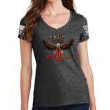 Ladies Fuck Your Red Flag Laws V-Neck T-shirt Style001