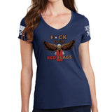 Ladies Fuck Your Red Flag Laws V-Neck T-shirt