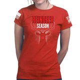 Reindeer Season Ladies T-shirt