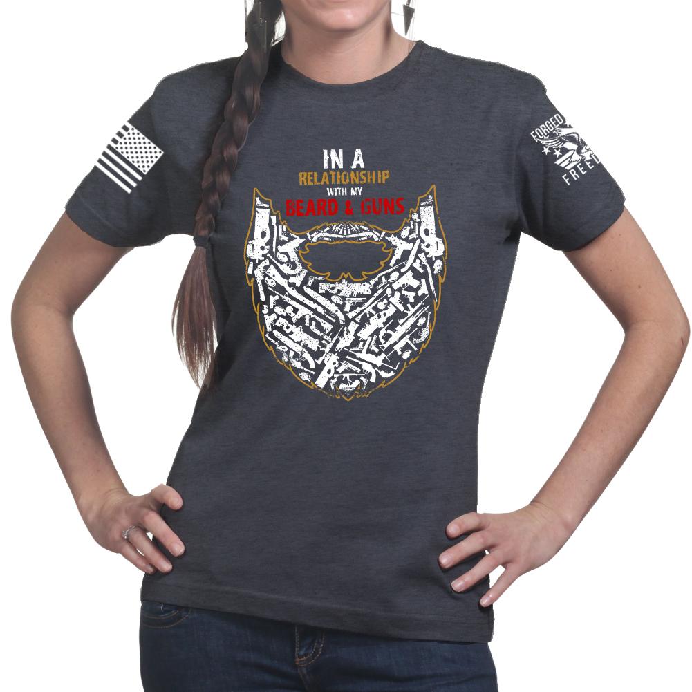 Guns and Beard Ladies T-shirt