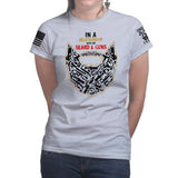 Guns and Beard Ladies T-shirt Style001