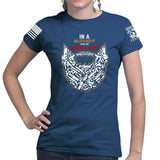 Guns and Beard Ladies T-shirt Style001