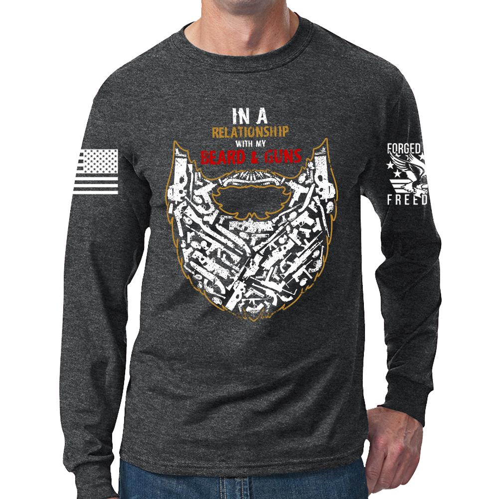 Guns and Beard Long Sleeve T-shirt Style001