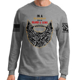Guns and Beard Long Sleeve T-shirt