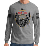 Guns and Beard Long Sleeve T-shirt Style001