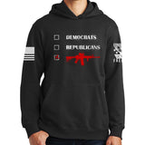 Republicans Democrats AR15 Hoodie Style001